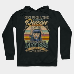 Girls 24th Birthday Queen May 1996 Queen Birthday Hoodie